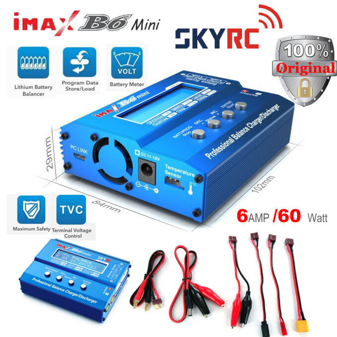 Buy Original SkyRC IMAX B6 Mini Charger discharger for Lipo | Robu