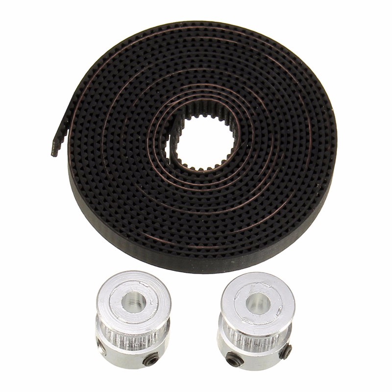 2 Meter GT2 Timing Belt + 2Pcs of GT2 pulley (20 teeth)-image-32