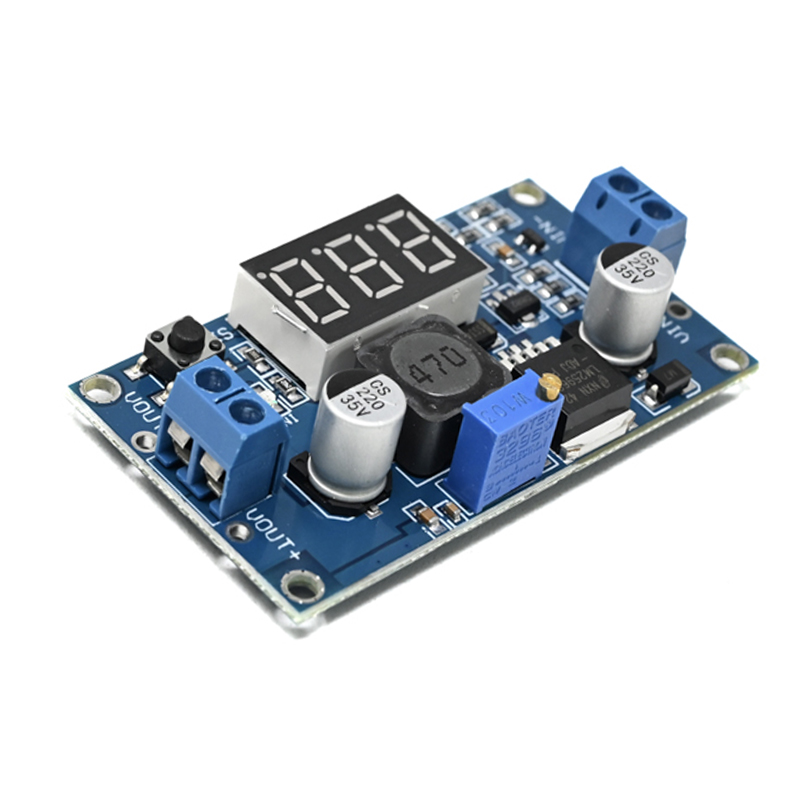 LM2596 2A Buck Step-down Power Converter Module DC 4 ~ 40 to 1.3-37V LED Voltmeter-image-29