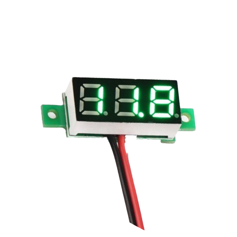 0.28inch 0-100V Three Wire DC Voltmeter Yellow-picture-18
