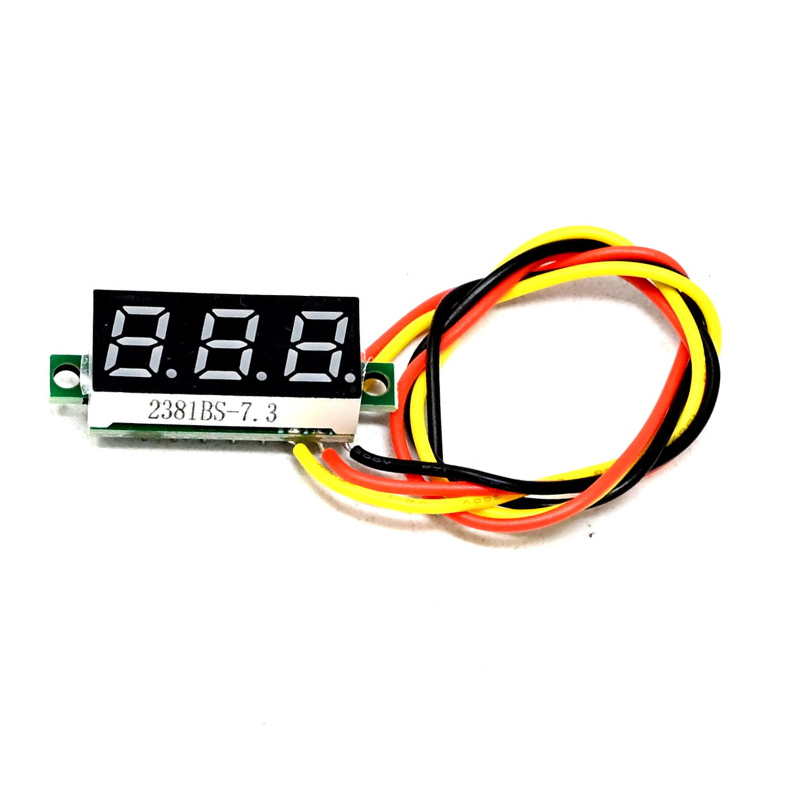 0.28inch 0-100V Three Wire DC Voltmeter Red-picture-13