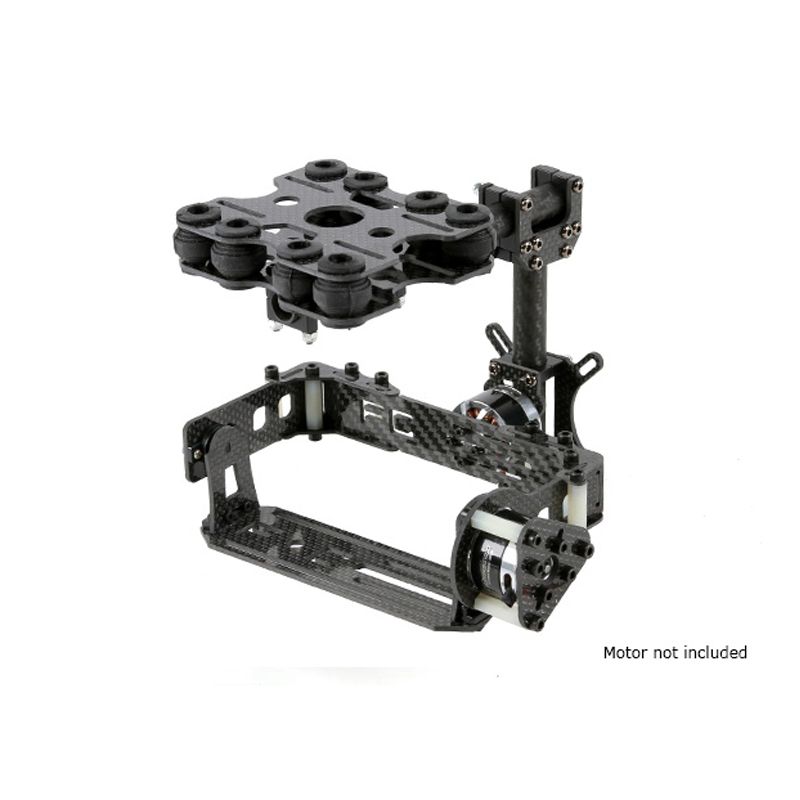 Shock Absorbing 2 Axis Brushless Gimbal Kit for Card Type Cameras - Carbon Fiber Version-picture-24