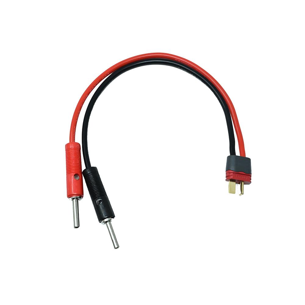 SafeConnect Nylon T-Connector Male to Banana Connector Charge Adapter 14AWG 15cm Cable-image-12