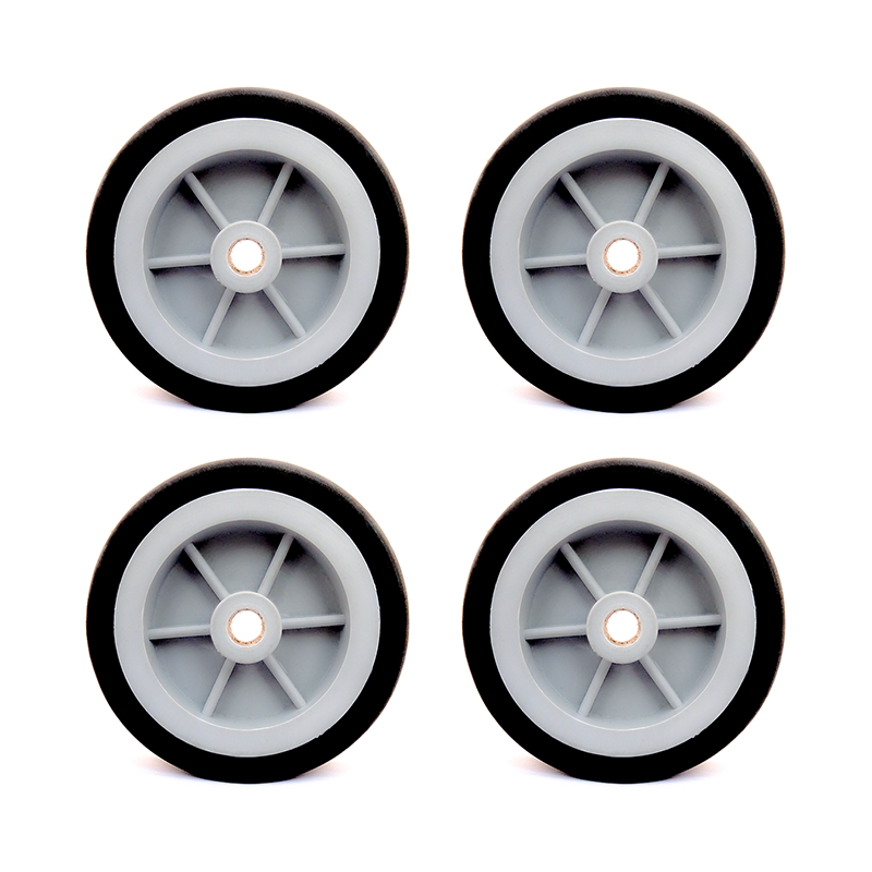 EasyMech Heavy Duty 100mm Disc Wheel Gray 4 Pc Set-image-5