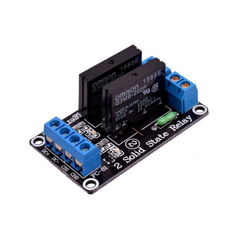 5V 2 Channel SSR G3MB-202P Solid State Relay Module 240V 2A Output with Resistive Fuse-picture-11