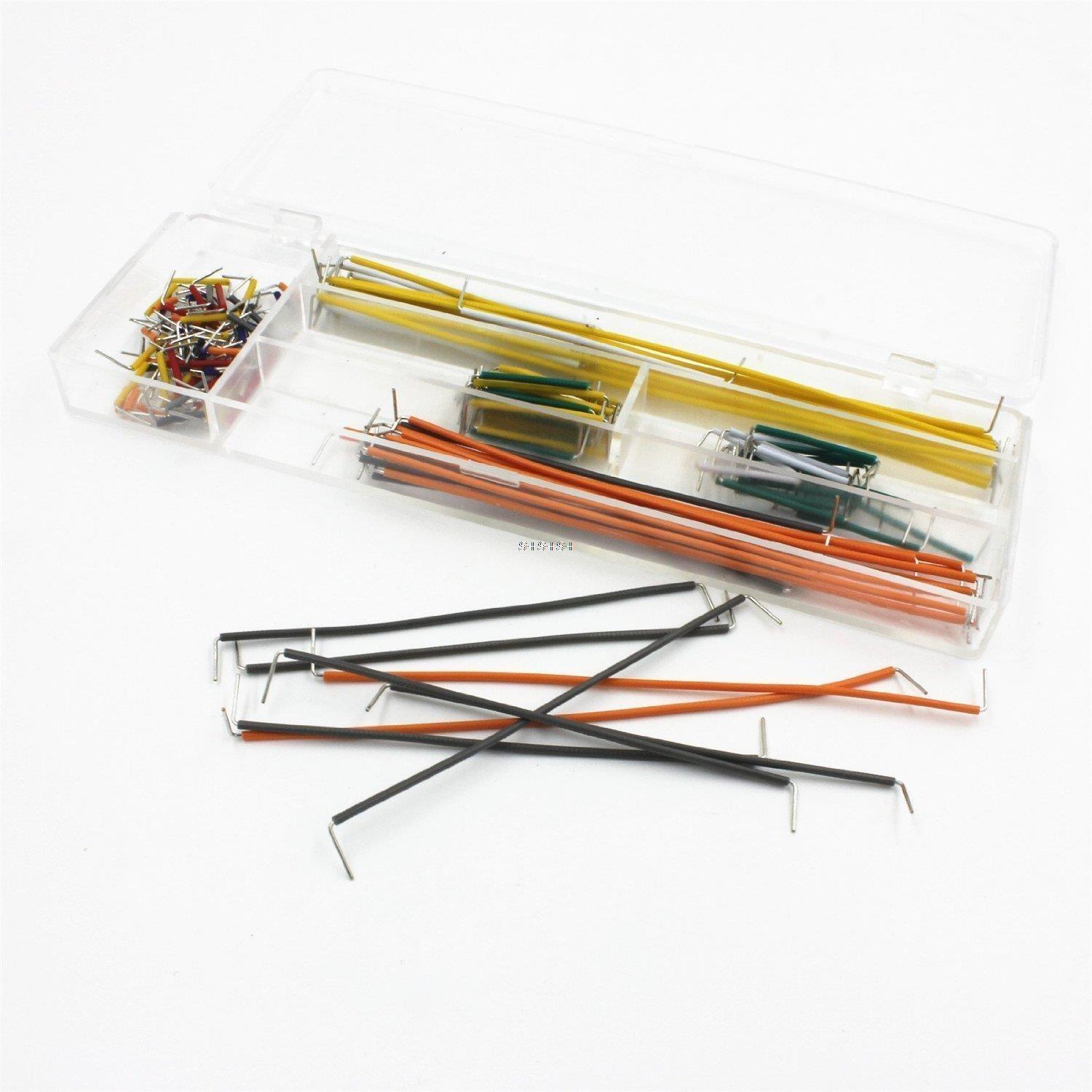 140 pcs U Shape Solderless Breadboard Jumper Cable Wire Kit-image-29