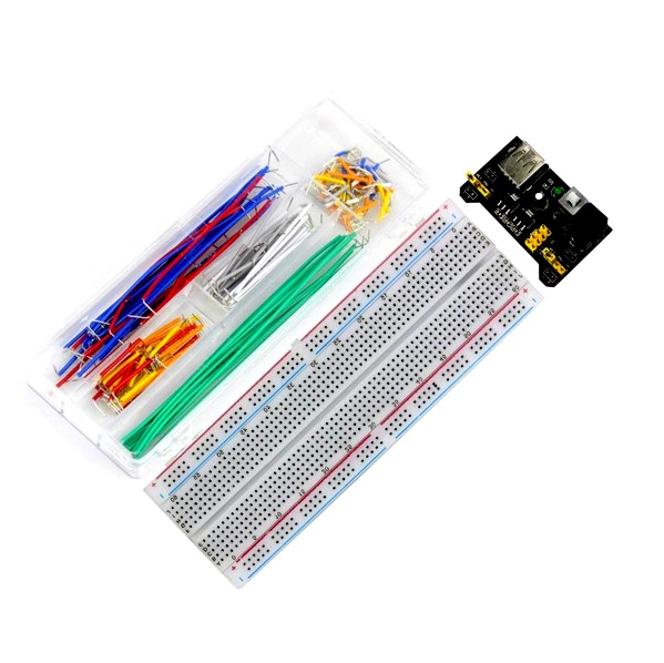 MB102 830 Points Breadboard+Power Supply+140 Jumper Wires Kit-image-1