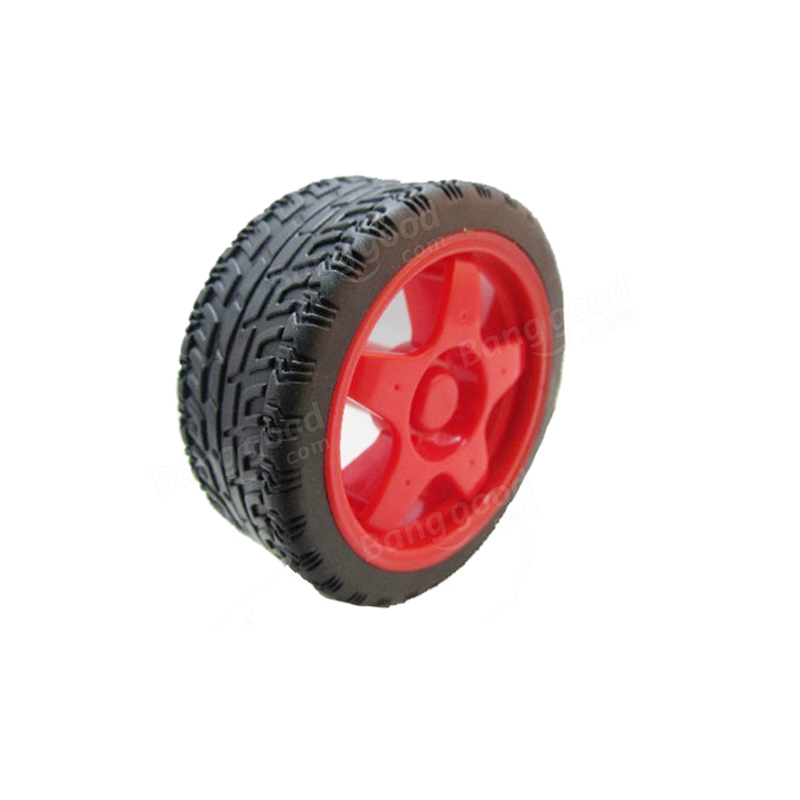 65mm Robot Smart Car Wheel for BO Motors Red-image-8