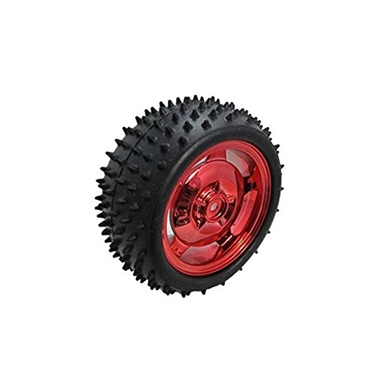 85mm Large Robot Smart Car Wheel 38mm Width Red/Pink-image-8