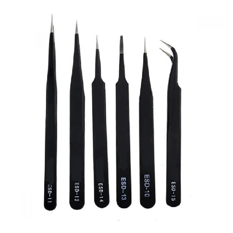 Anti-Static ESD 6pcs Multifunction Portable Tweezer Set-image-47