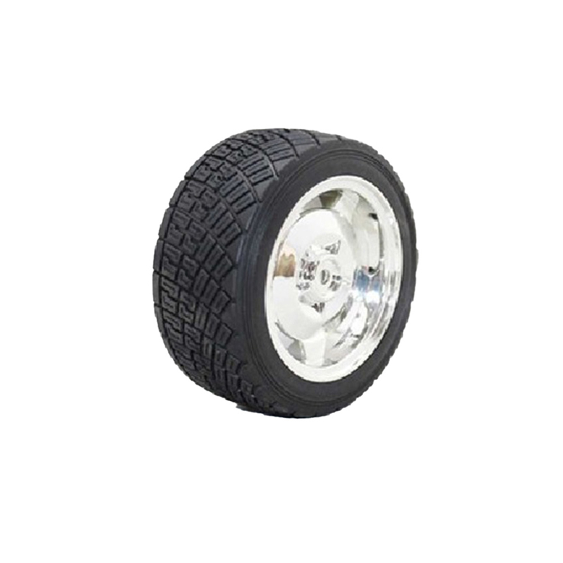 83mm Large Robot Smart Car Wheel 35mm Width Silver-image-7