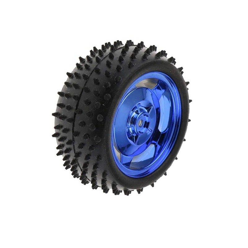 85mm Large Robot Smart Car Wheel, 38mm Wide, Blue Surface-image-15
