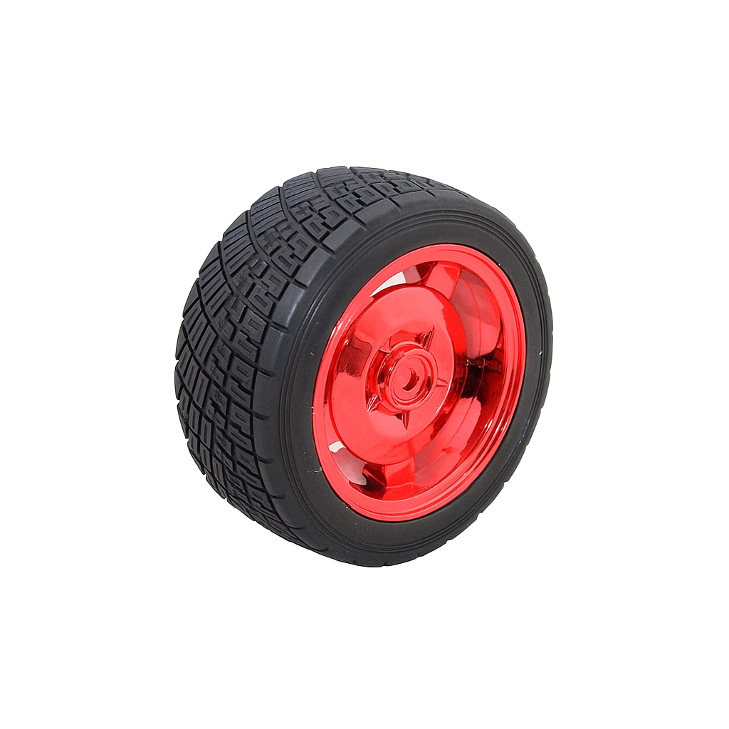 83mm Large Robot Smart Car Wheel 35mm Width Red-image-6