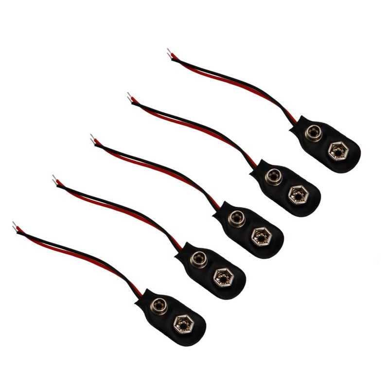 9V 10cm Battery Connector - 5pcs-image-4
