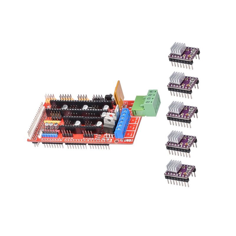 RAMPS 1.4 3D Printer Controller with DRV8825 Driver With Heat Sink Kit-image-40