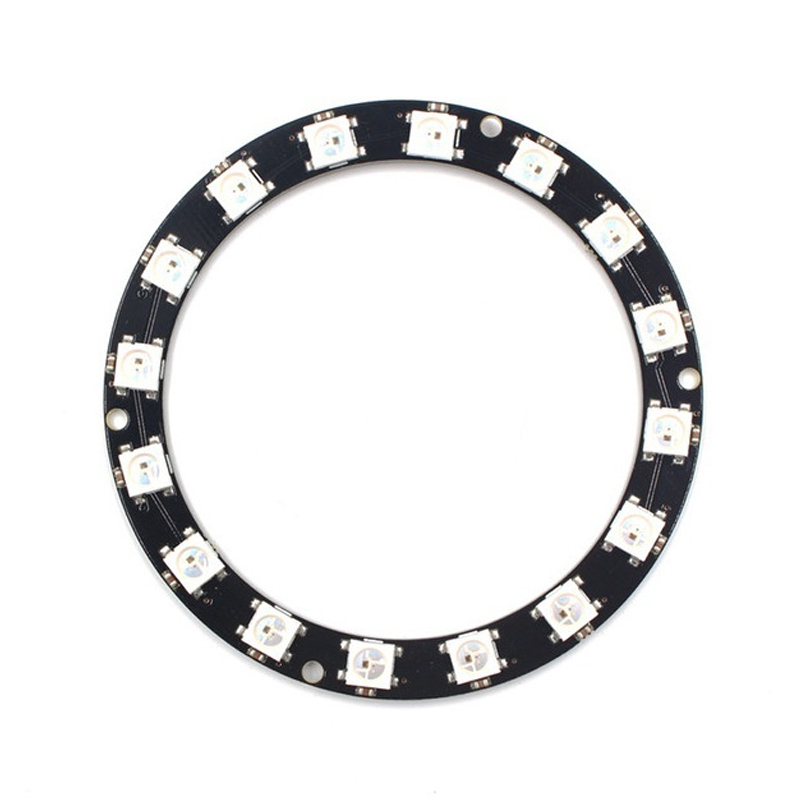 16Bit WS2812B 5050 RGB LED Built-in Full Color Driving Lights Circular Development Board-image-24