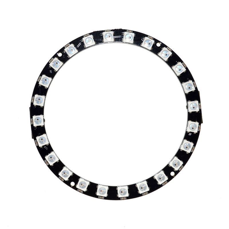 24 Bit WS2812 5050 RGB LED Built-in Full Color Driving Lights Circular Development Board-image-17