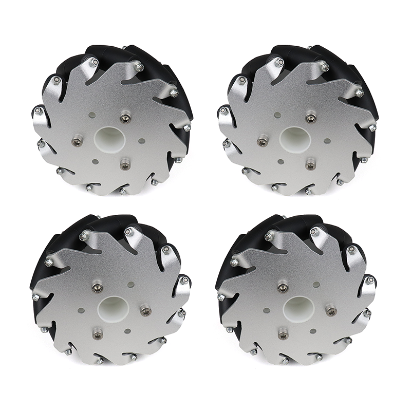 A Set of 4 EasyMech 127mm Aluminum Mecanum Bearing Type Roller Wheels (2 Left and 2 Right)-image-26