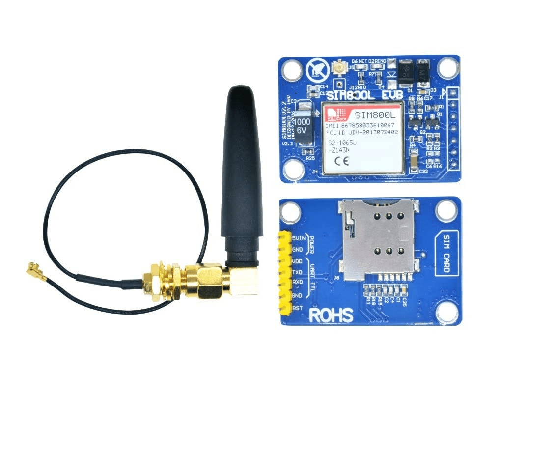 Buy SIM800L V2 5V Wireless GSM GPRS MODULE Quad-Band with Antenna Online at Robu.in | Robu.in