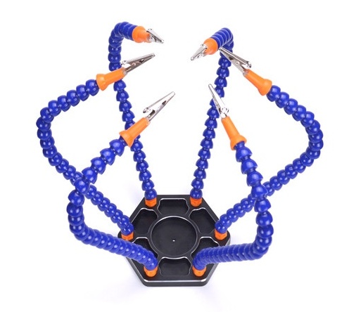 6 Flexible Arms Soldering Station with Swiveling Alligator Clips-picture-16