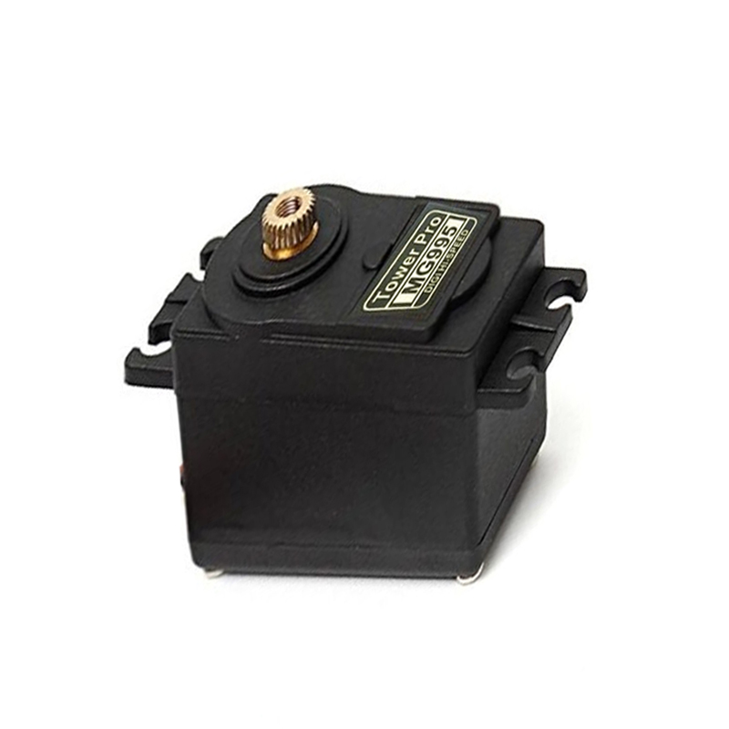 TowerPro MG995 Plastic Gear Servo Motor with CNC Aluminum Steering Servo Horn Arm-image-15