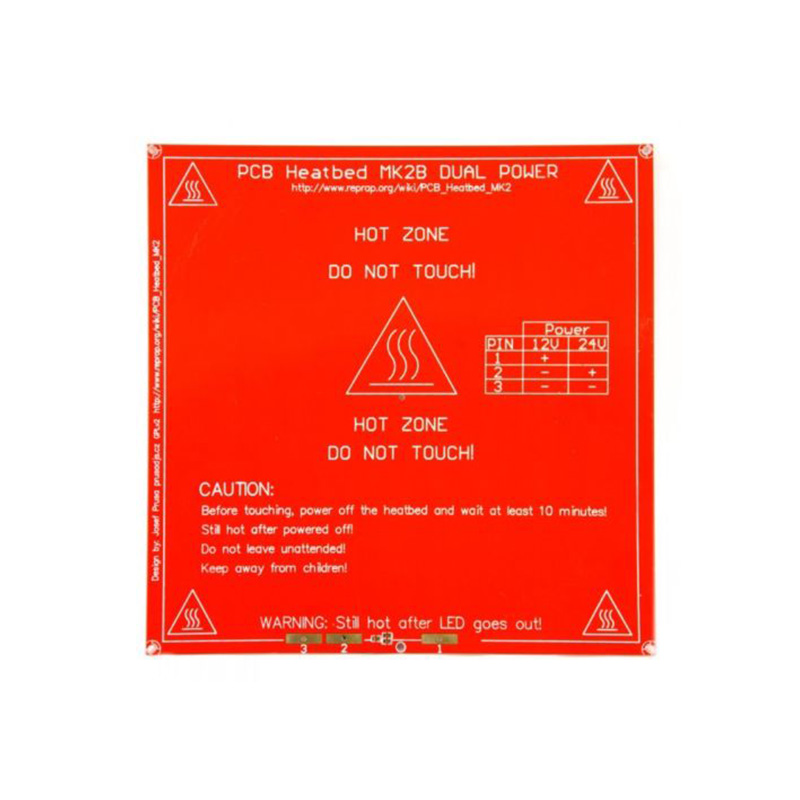 RepRap MK2B 3D printers Dual Power PCB Heat Bed With 18AWG Cable-picture-36