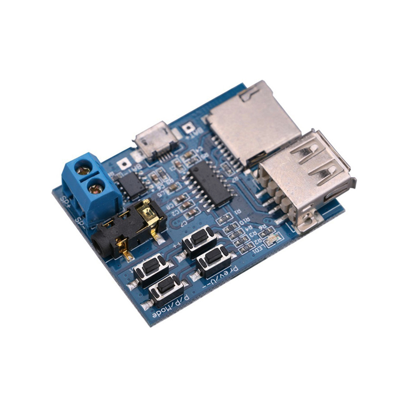 Non-Destructive MP3 Decoding Board with Self-Powered TF Card U Disk Decoded Player Module-image-11