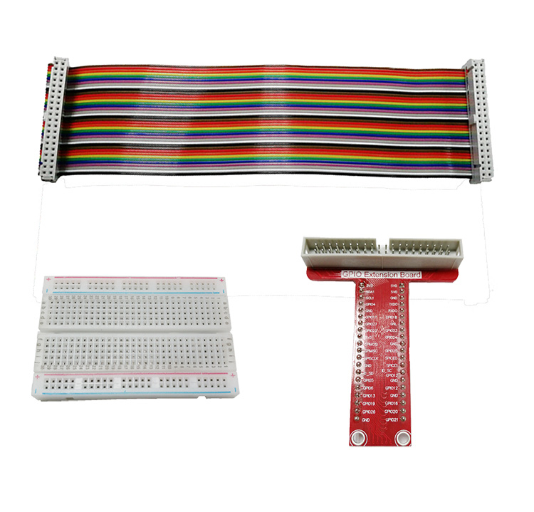 Raspberry Pi GPIO Schraubklemmen-Breakout – Mit Status-LEDs, Für Pi 4B/3B+/Zero, 3,5 Mm Raster, 16–26 AWG