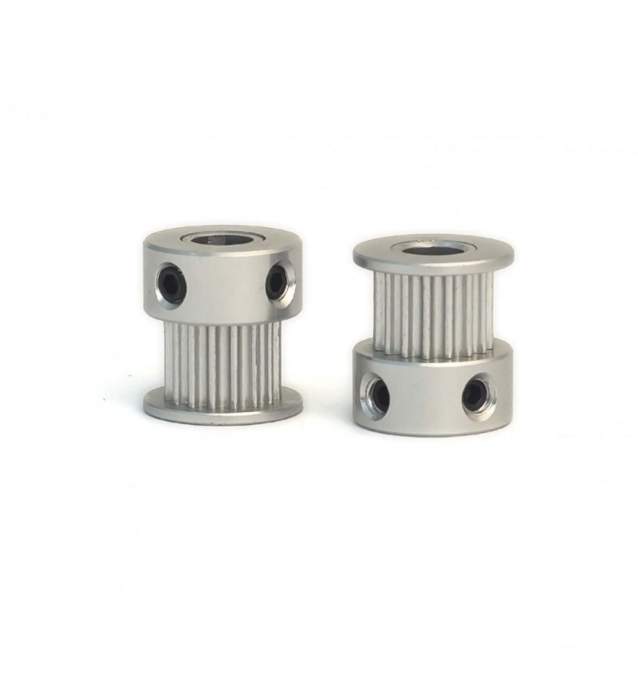 Aluminum GT2 Timing Pulley 20 Tooth 5mm Bore For 6mm Belt – 2Pcs-picture-22