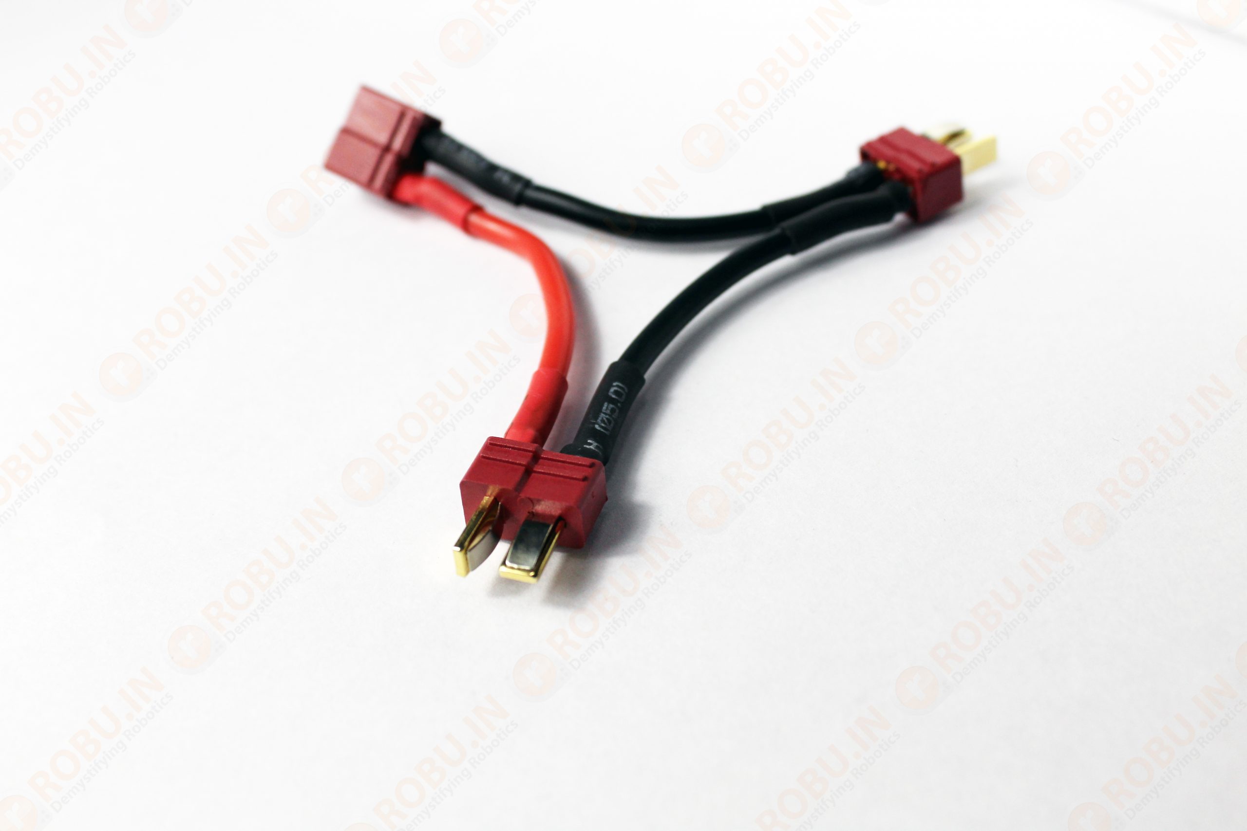 SafeConnect Nylon T-Connector Harness for 2 Packs in Series Battery Adapter 14AWG Cable (2M-1F)-image-38