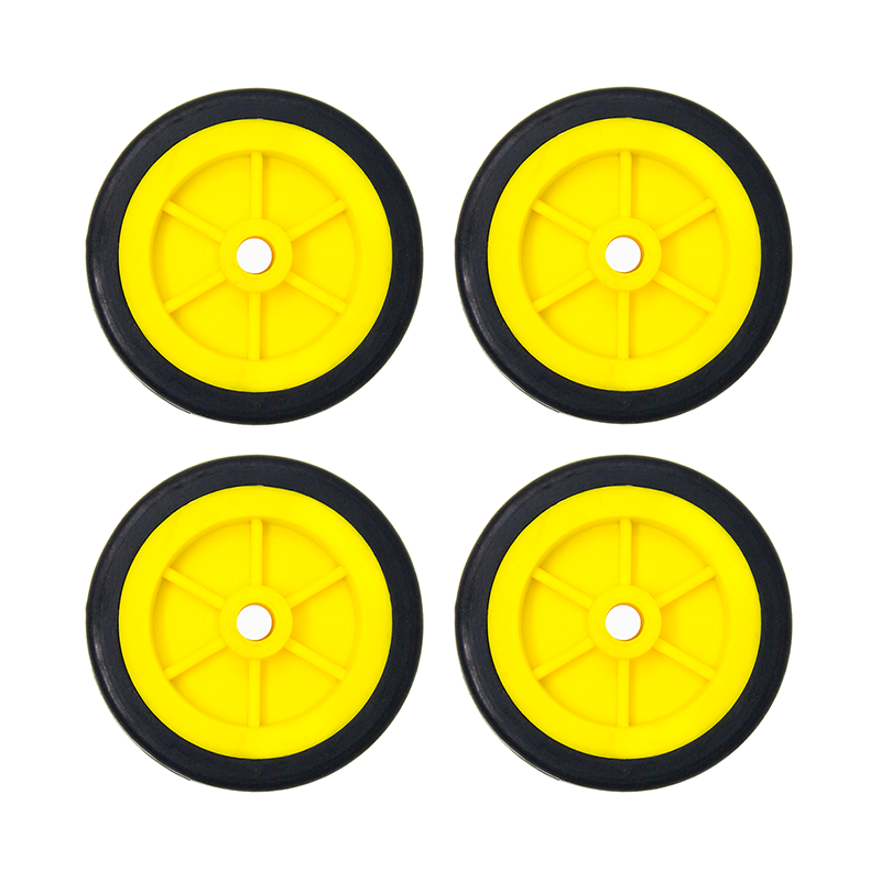 EasyMech Heavy Duty 100mm Disc Wheel Yellow 4 Pc Set-picture-11