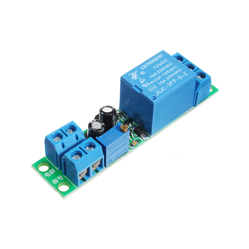 DC 12V Switch Delay-Relay Module with Adjustable Delay Time 0~25 Second Signal Triggering Switch Module-image-9