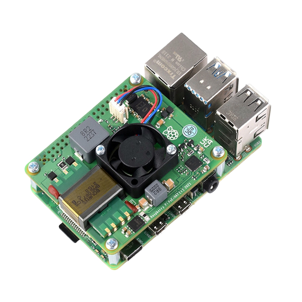 Power Over Ethernet (PoE) HAT for Raspberry Pi 3 B+ Model-picture-28
