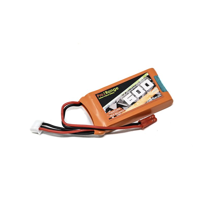 Pro-Range 7.4V 600mAh 45C 2S Lithium Polymer Battery Pack-picture-11