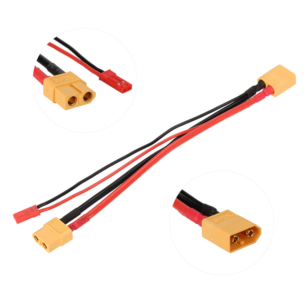 Garosa Câble adaptateur femelle XT60 vers JST femelle Prise femelle Garosa Câble adaptateur femelle XT60 vers JST femelle Prise femelle