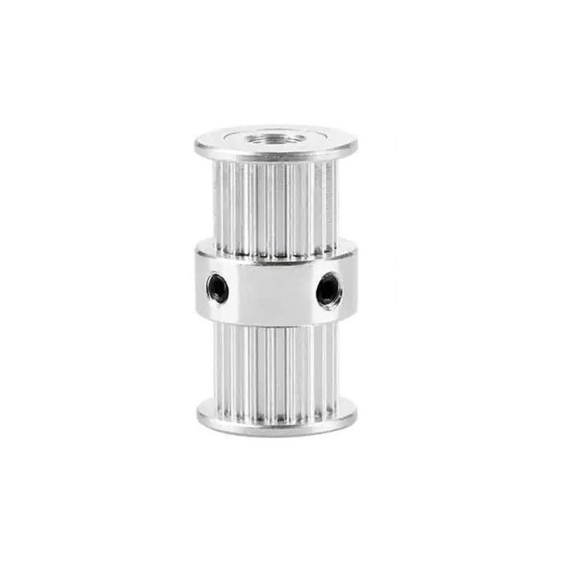 Aluminum 20 teeth GT2 Timing Double Head Pulley 5mm Bore for 6mm Belt-image-36