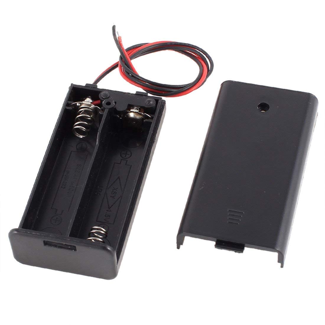 2 x 1.5V AA battery holder with cover and On/Off Switch-image-10