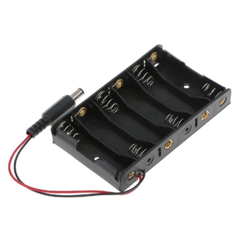 6 x 1.5V AA Battery Holder with DC 2.1 Power Jack-image-9