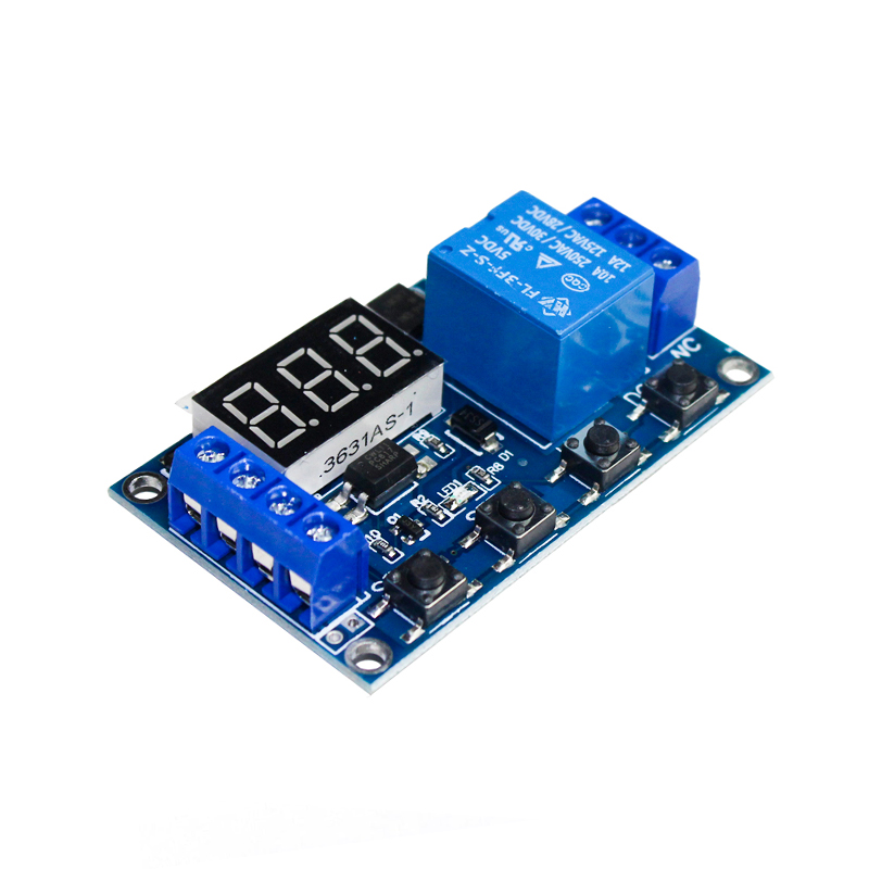 6-30V 1-Channel Power Relay Module with Adjustable Timing Cycle-picture-28