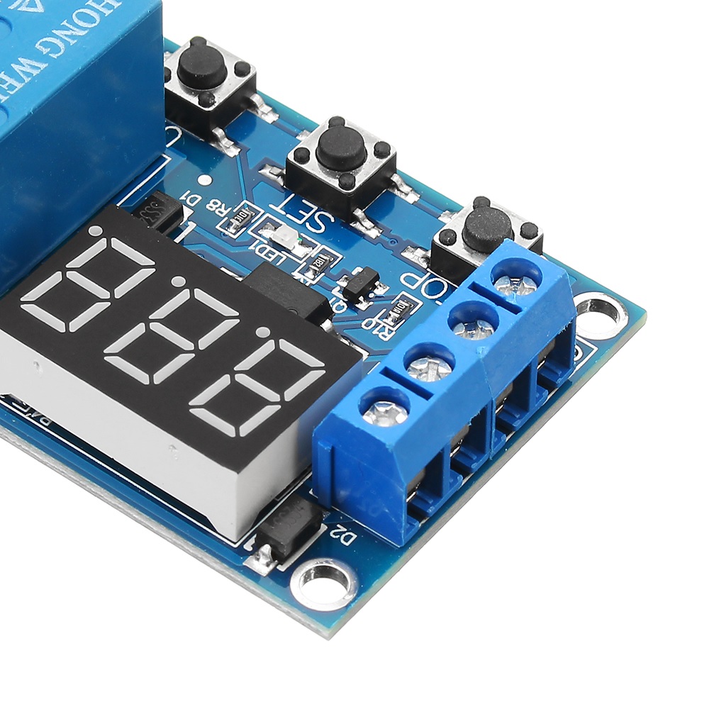 6-30V Adjustable Relay Timer Cycle Module Switch Trigger Time Delay Circuit Board