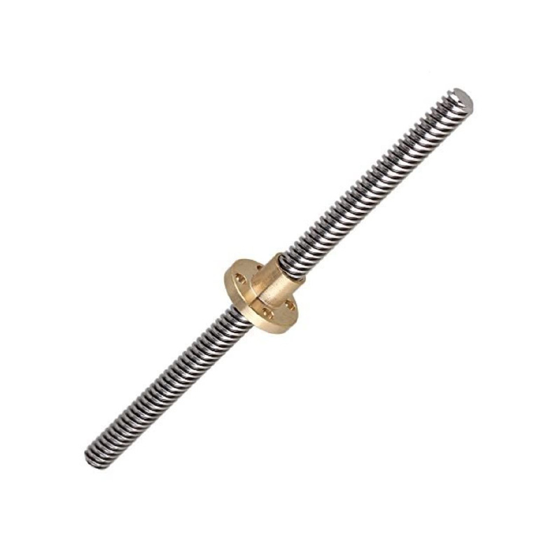 1000mm Trapezoidal 4 Start Lead Screw 10mm Thread 2mm Pitch Lead Screw with Copper Nut-image-15