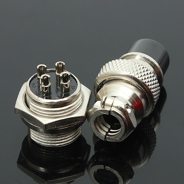 QitinDasen 6Pcs Premium GX16-4 Pin Aviation Stecker Adapter, 5A 16mm QitinDasen 6Pcs Premium GX16-4 Pin Aviation Stecker Adapter, 5A 16mm