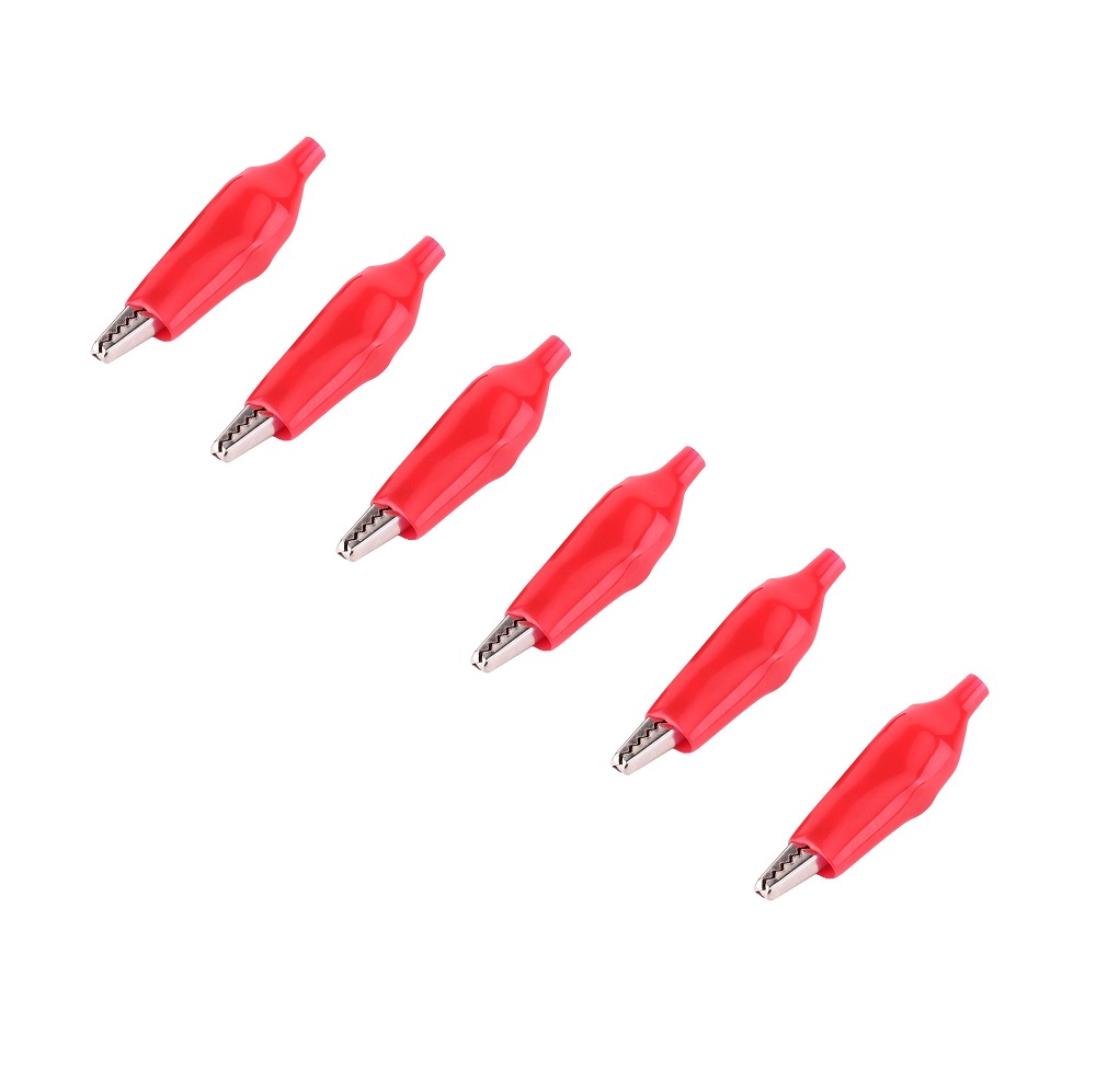 Alligator (Crocodile) Clip (6Pcs)- Red-image-36