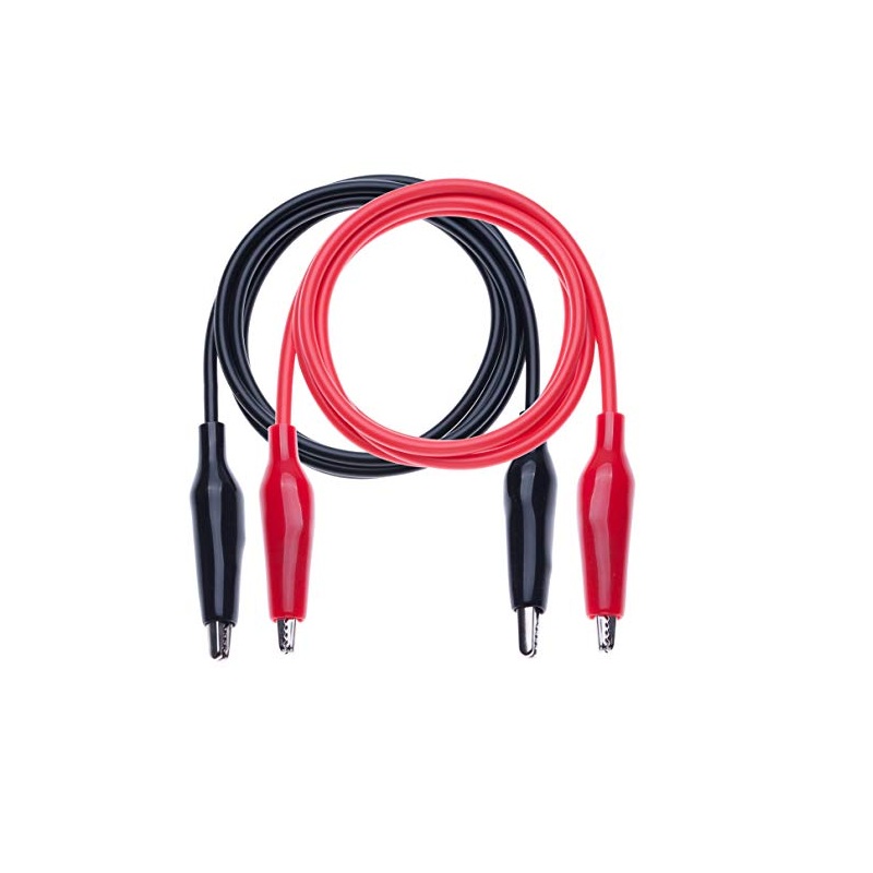 Testing lead wire pair with Crocodile Clips (Red+Black)-1Meter-image-36