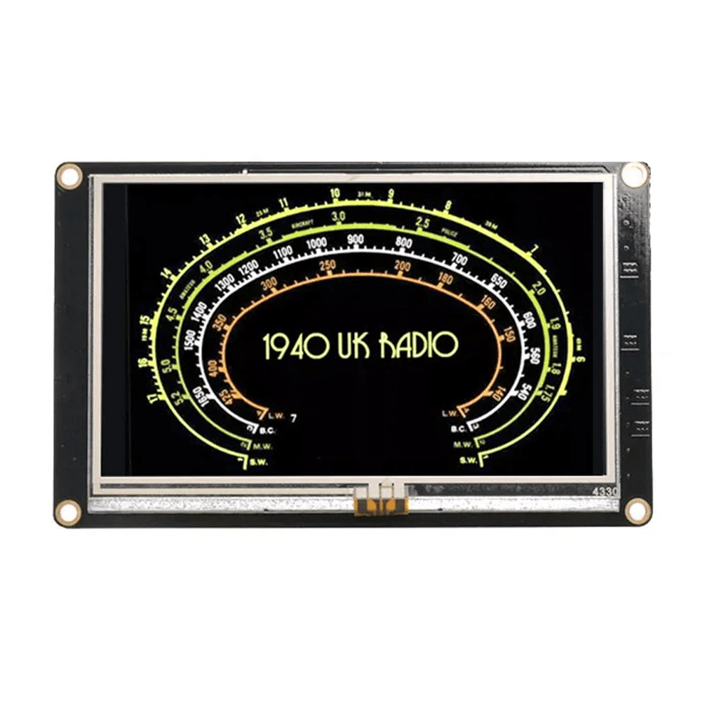 康介 Nextion Enhanced NX4827K043 4.3'' HMI Touch Display | Robu.in
