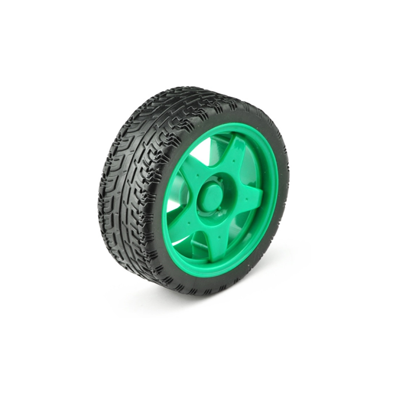 65mm Robot Smart Car Wheel for BO Motors (Green)-image-17