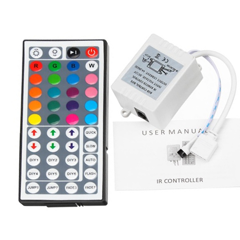 44 Keys RGB IR Remote Controller for 12V 5050 RGB LED Strip-picture-46