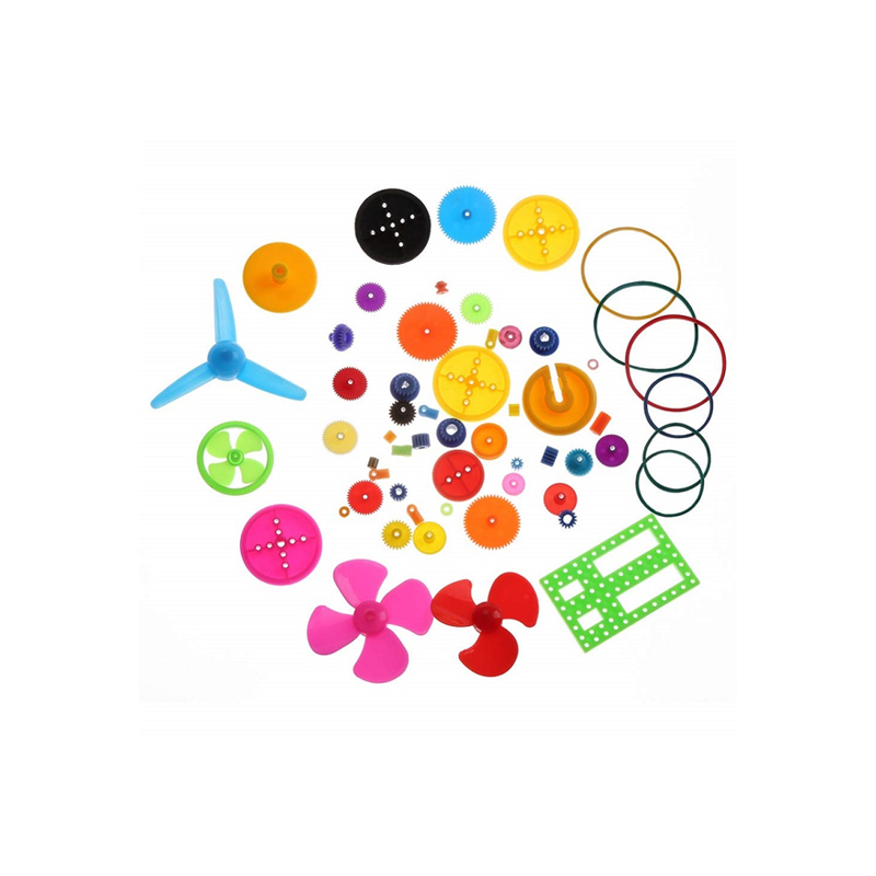 Colorful Plastic Motor Gear Assorted Kit - 55Pcs-image-9
