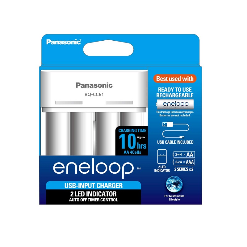 PANASONIC BQ - CC61N Eneloop Battery Charger with USB Cable-picture-26