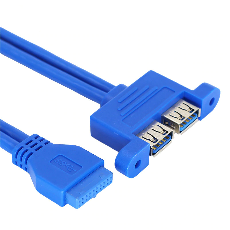 2-Port USB 3.0 to 20-Pin Header Cable 50cm Motherboard Use-picture-28